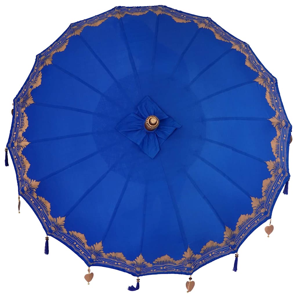 vidaXL Baliński Parasol Niebieski 185 x 185 x 260 cm