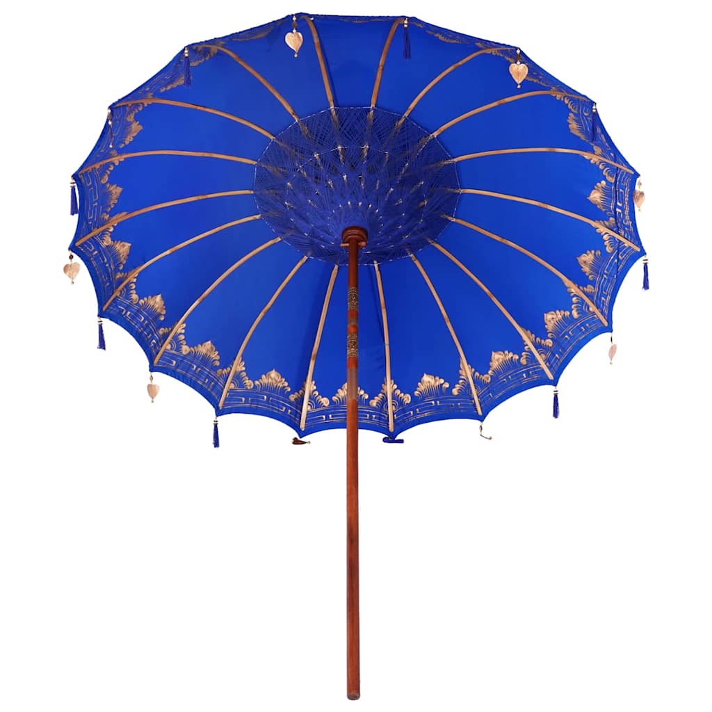 vidaXL Baliński Parasol Niebieski 215 x 215 x 260 cm
