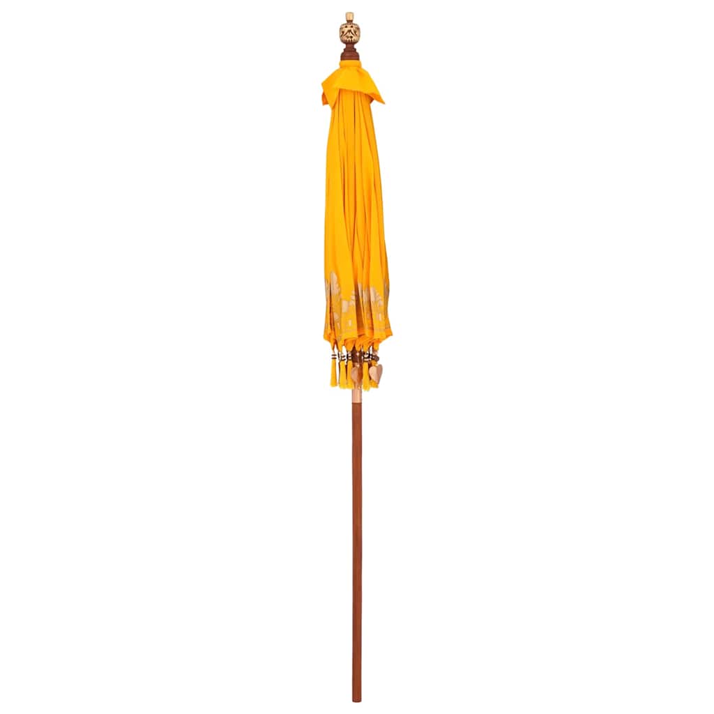 vidaXL Baliński Parasol Żółty 185 x 185 x 260 cm