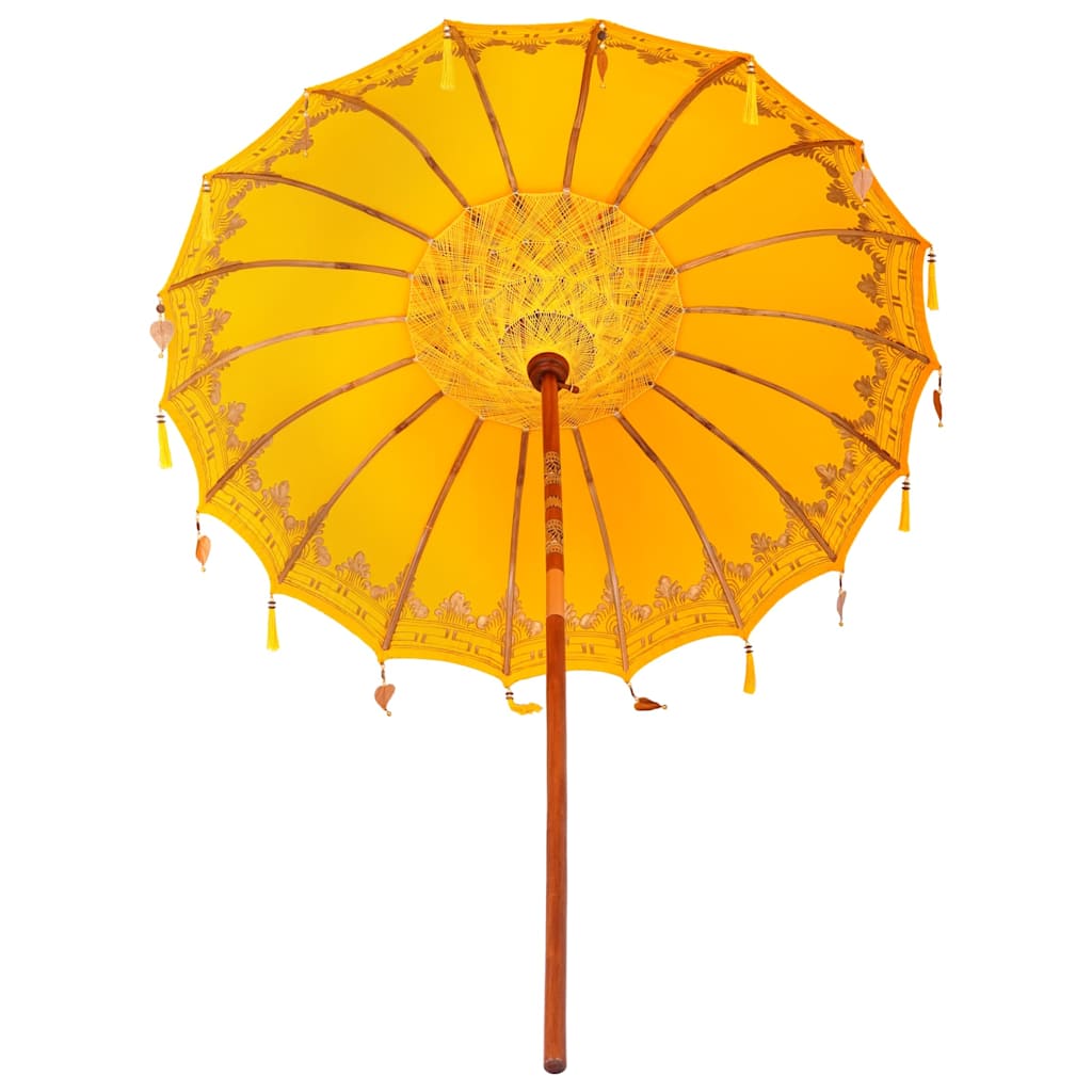 vidaXL Baliński Parasol Żółty 185 x 185 x 260 cm