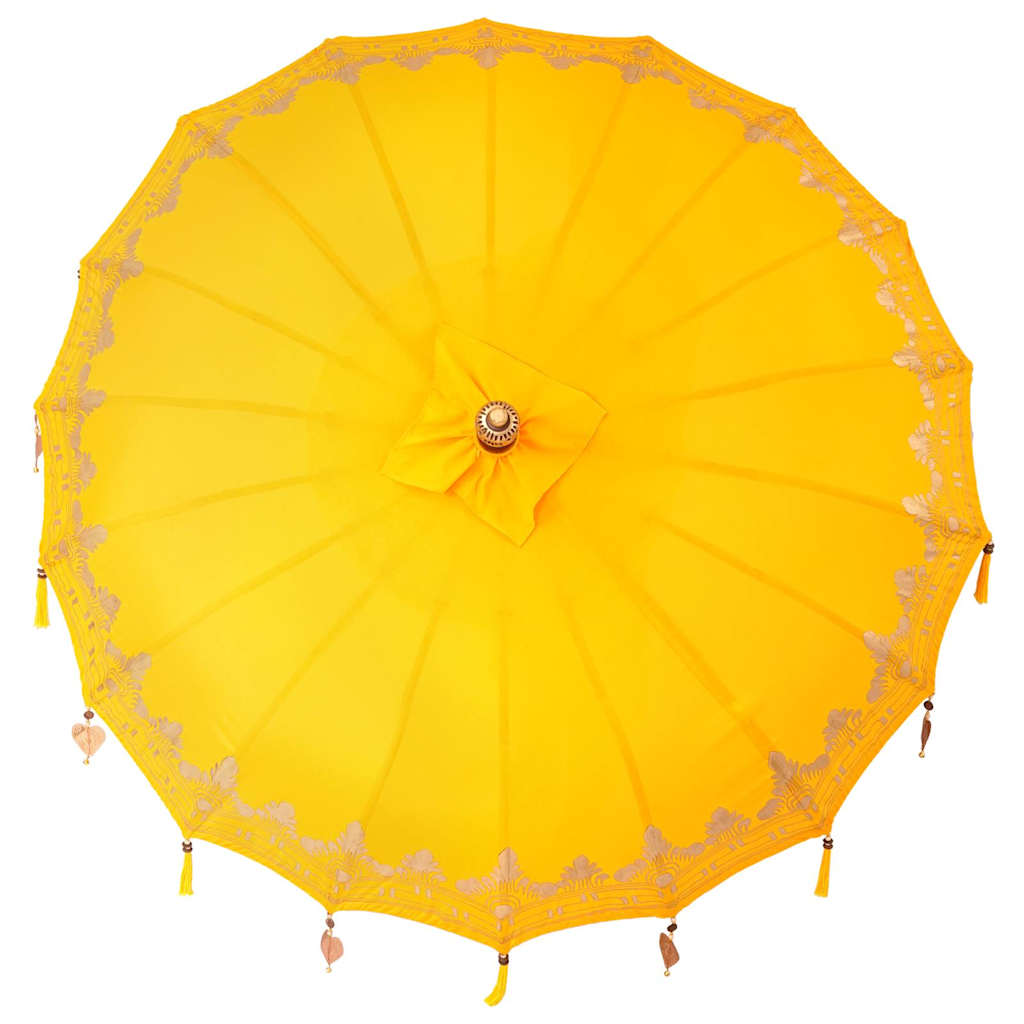 vidaXL Baliński Parasol Żółty 185 x 185 x 260 cm