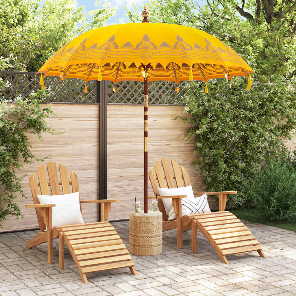vidaXL Baliński Parasol Żółty 215 x 215 x 260 cm