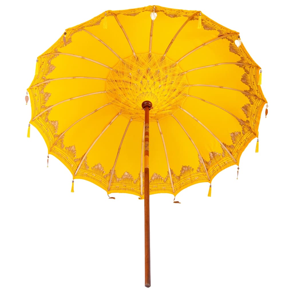 vidaXL Baliński Parasol Żółty 215 x 215 x 260 cm