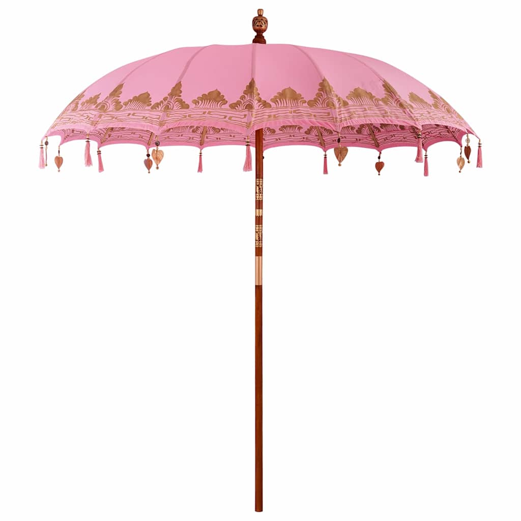vidaXL Baliński Parasol Różowy 215 x 215 x 260 cm