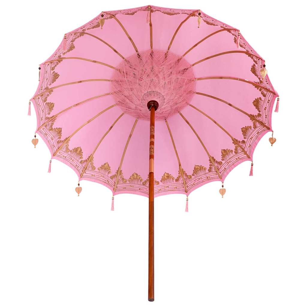 vidaXL Baliński Parasol Różowy 215 x 215 x 260 cm