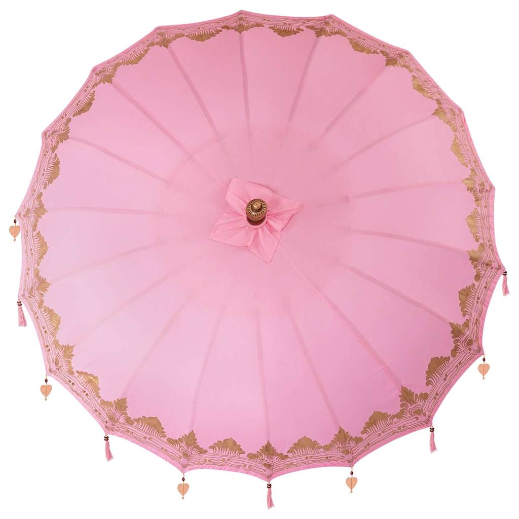 vidaXL Baliński Parasol Różowy 215 x 215 x 260 cm