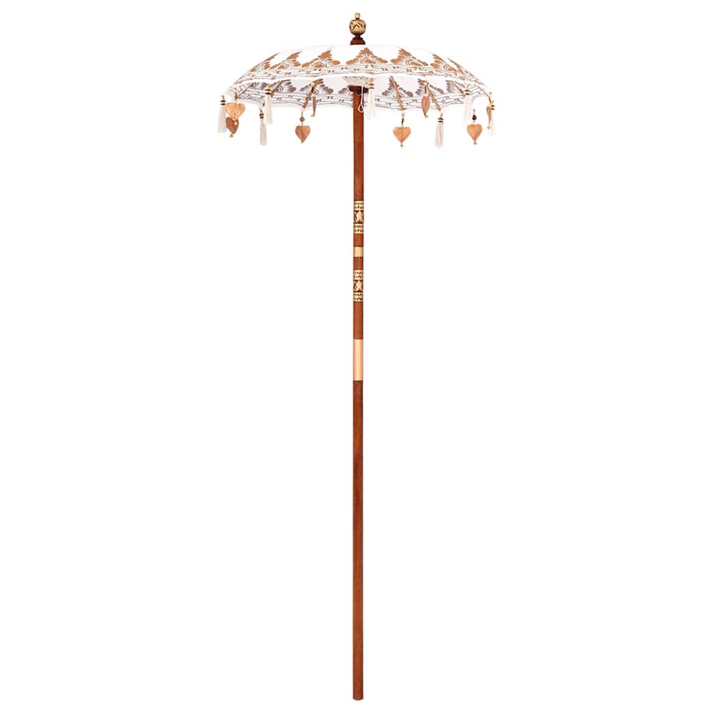 vidaXL Baliński Parasol Kremowy 125 x 125 x 260 cm