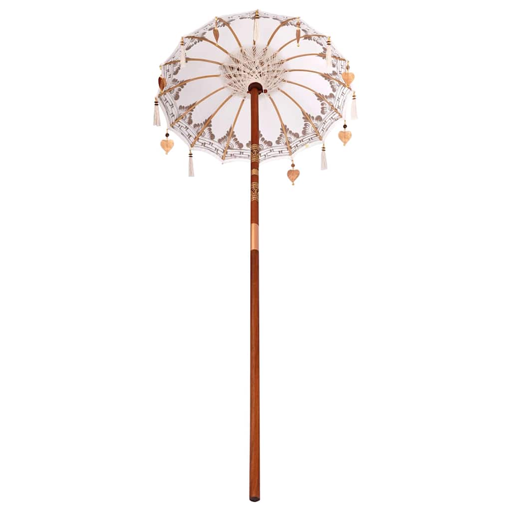 vidaXL Baliński Parasol Kremowy 125 x 125 x 260 cm
