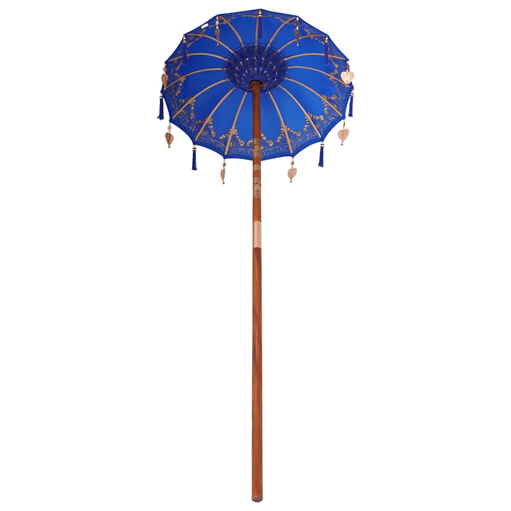 vidaXL Baliński Parasol Niebieski 125 x 125 x 260 cm