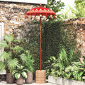 vidaXL Baliński Parasol Czerwony 125 x 125 x 260 cm
