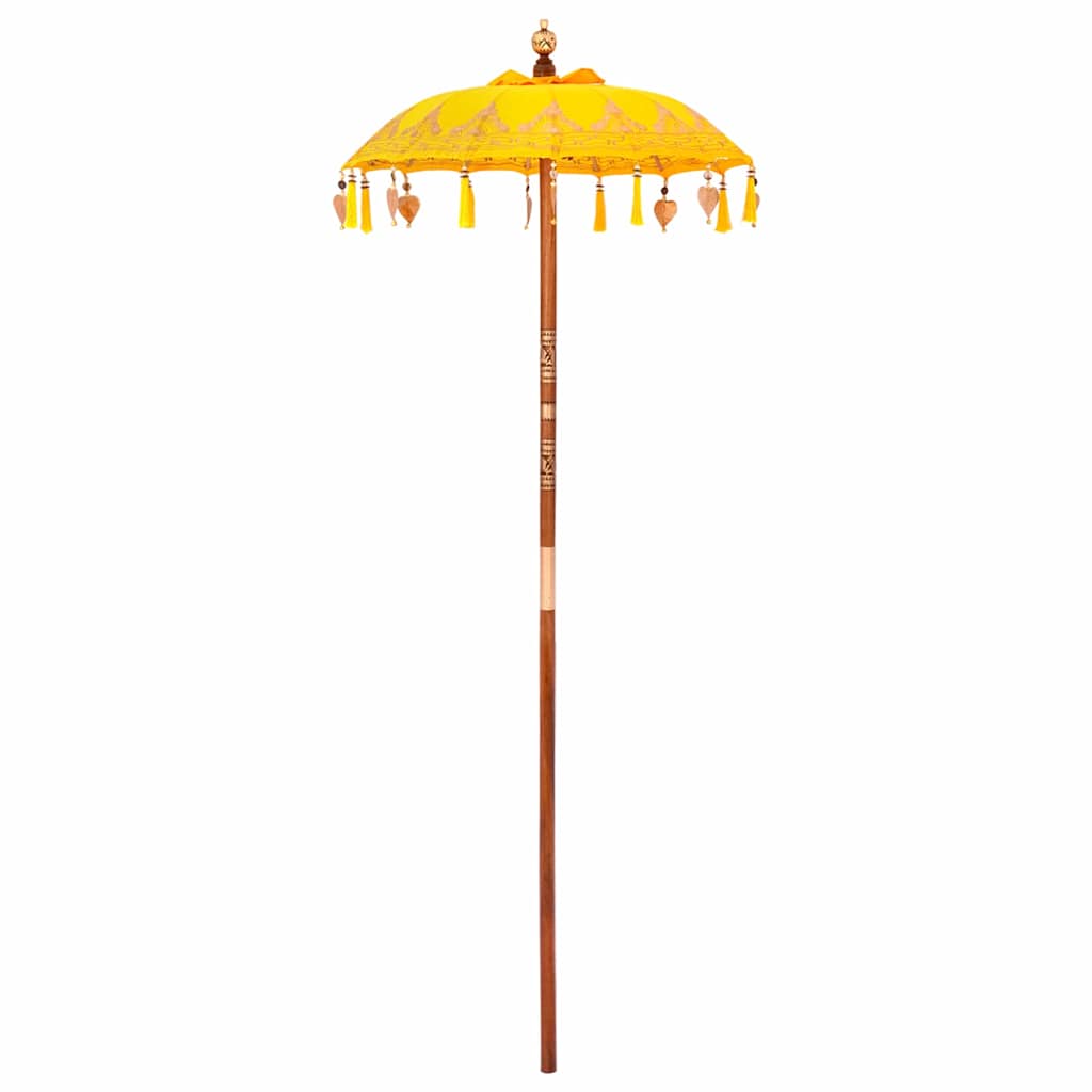 vidaXL Baliński Parasol Żółty 125 x 125 x 260 cm