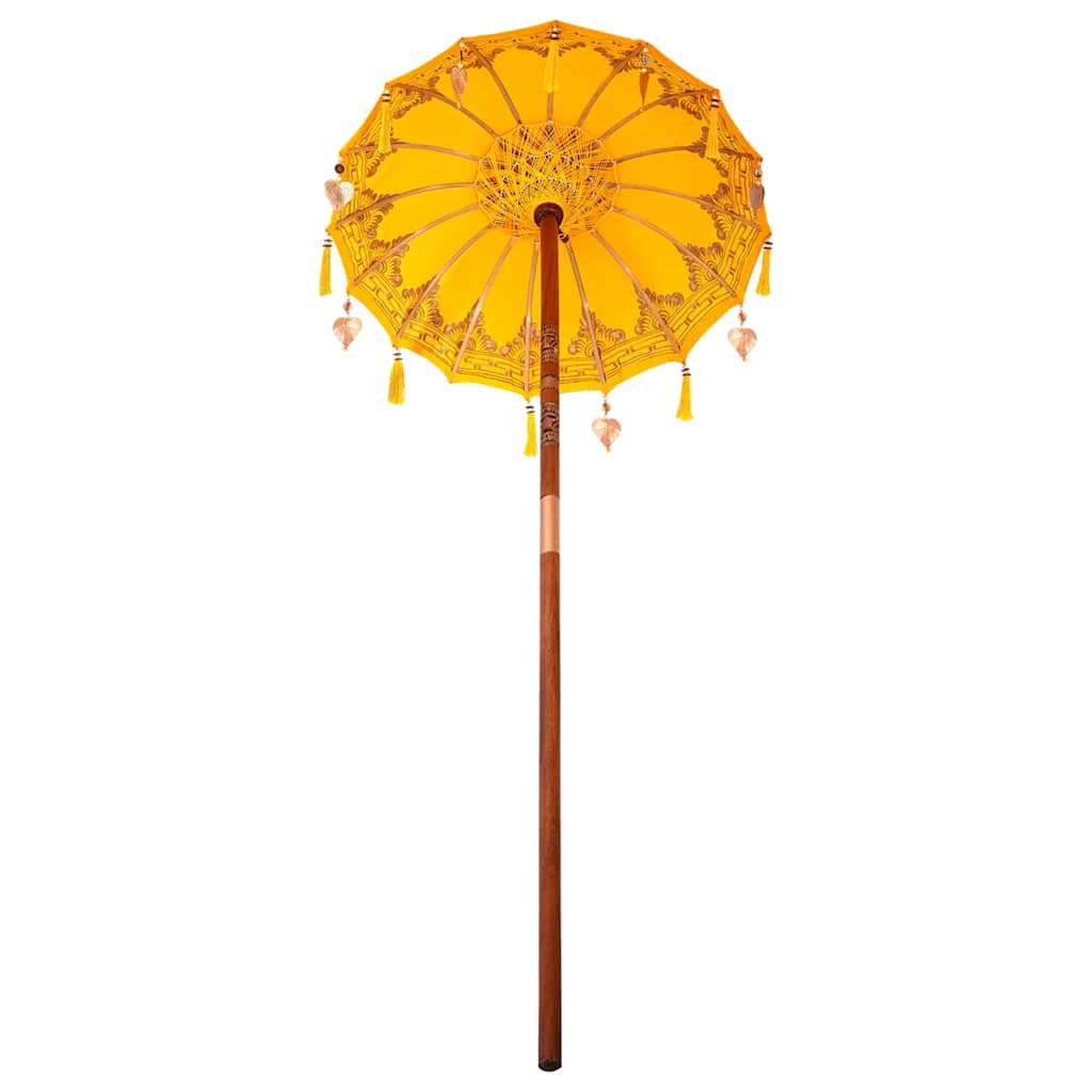 vidaXL Baliński Parasol Żółty 125 x 125 x 260 cm
