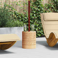 vidaXL Podstawa do parasola Naturalny Ø34 x 40 cm Drewno solidne
