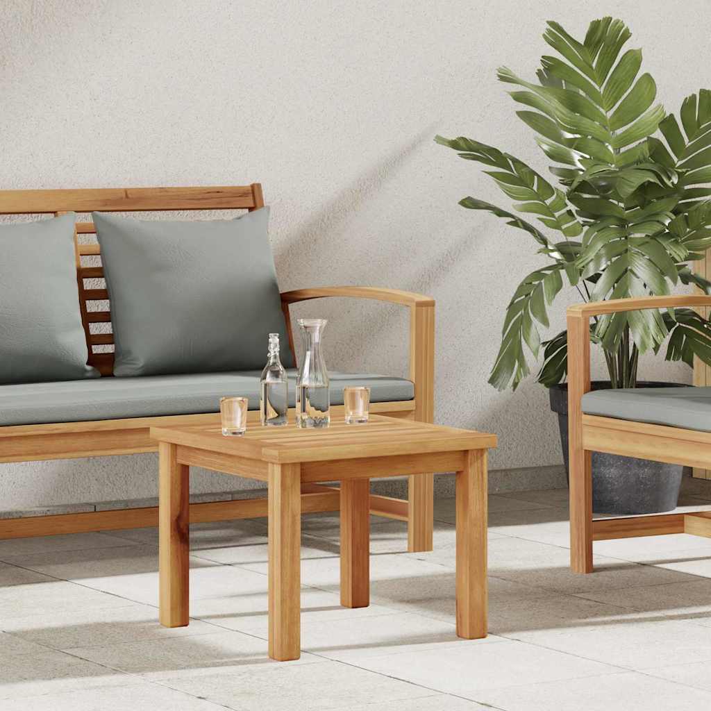 vidaXL Stolik kawowy Brązowy 45 x 45 x 36 cm Lite drewno teakowe