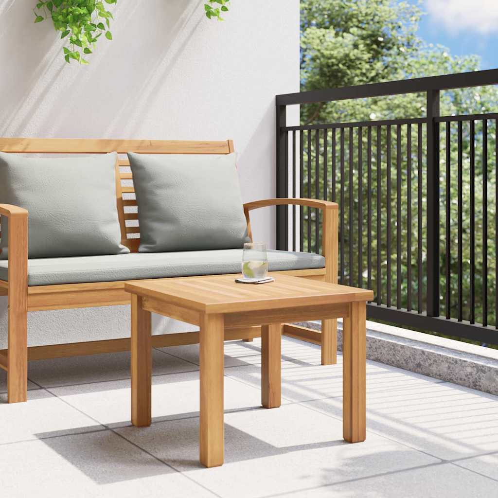vidaXL Stolik kawowy Brązowy 45 x 45 x 36 cm Lite drewno teakowe