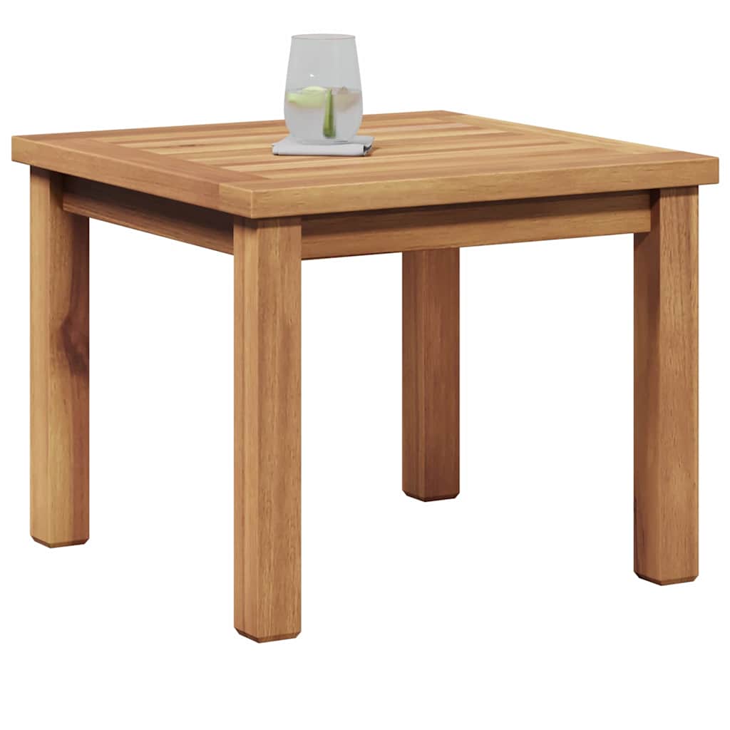 vidaXL Stolik kawowy Brązowy 45 x 45 x 36 cm Lite drewno teakowe