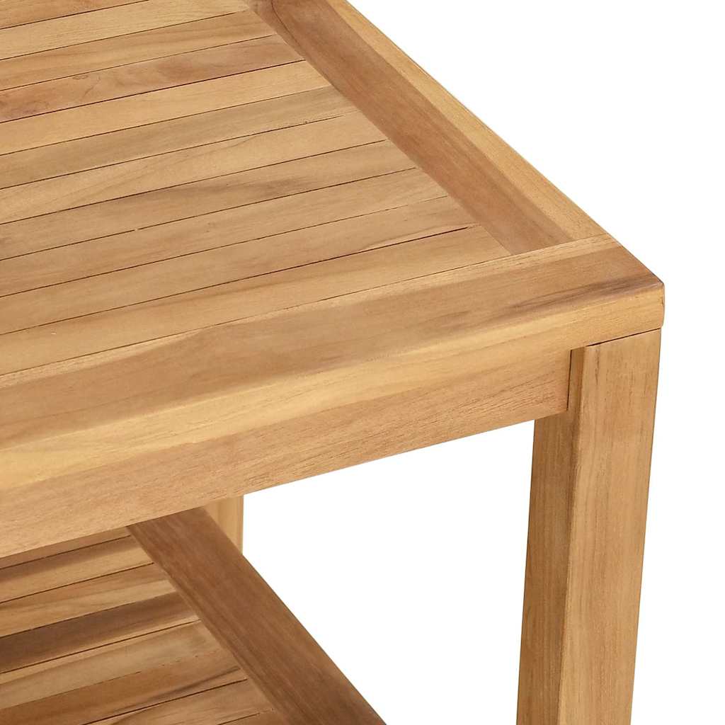 vidaXL Stolik kawowy Brązowy 45 x 45 x 45 cm Lite drewno teakowe
