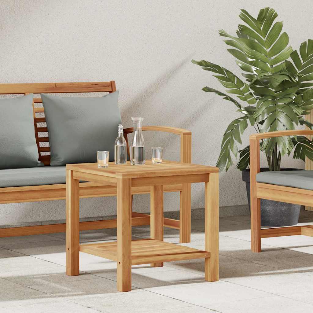 vidaXL Stolik kawowy Brązowy 45 x 45 x 45 cm Lite drewno teakowe