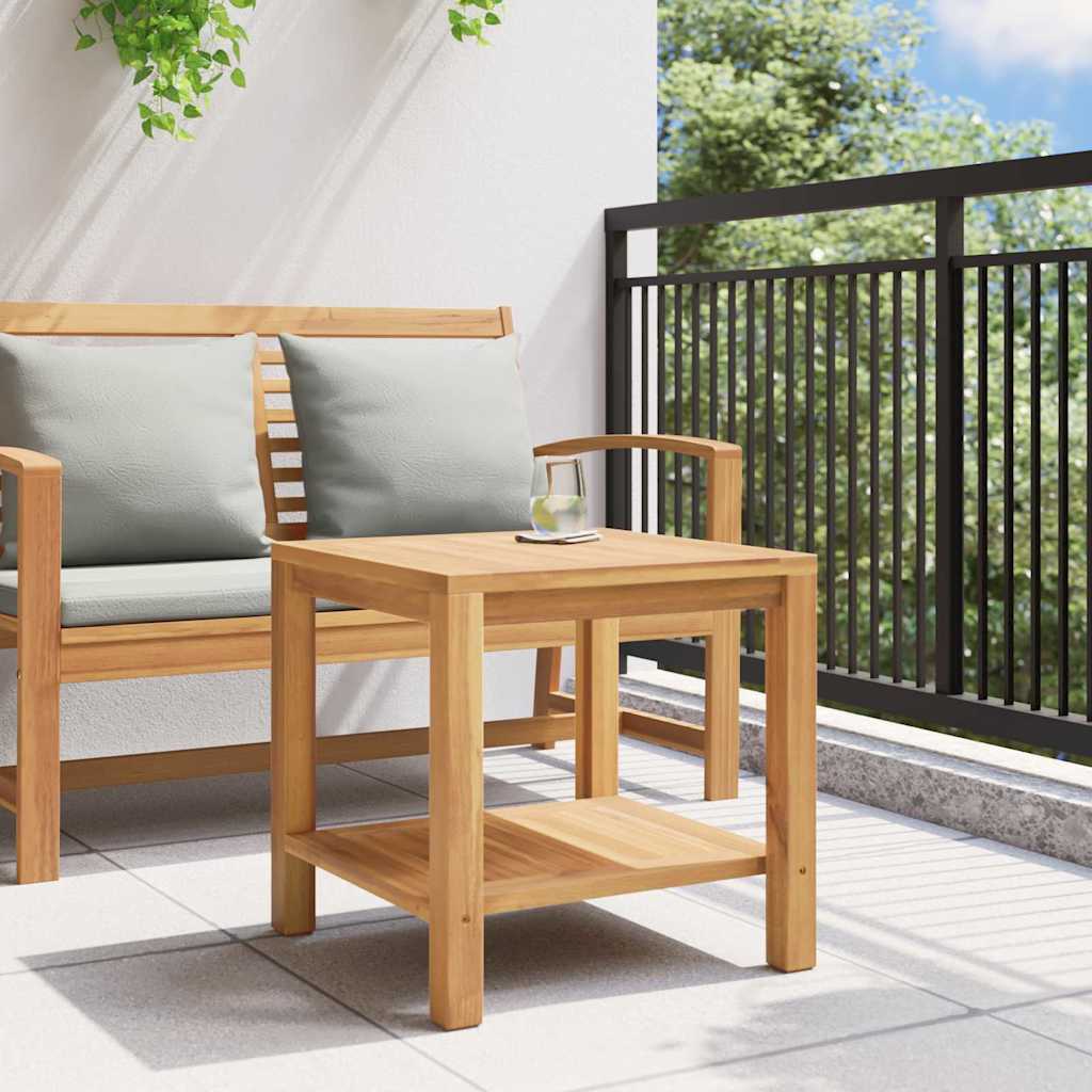 vidaXL Stolik kawowy Brązowy 45 x 45 x 45 cm Lite drewno teakowe