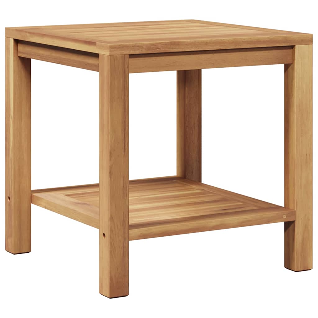 vidaXL Stolik kawowy Brązowy 45 x 45 x 45 cm Lite drewno teakowe
