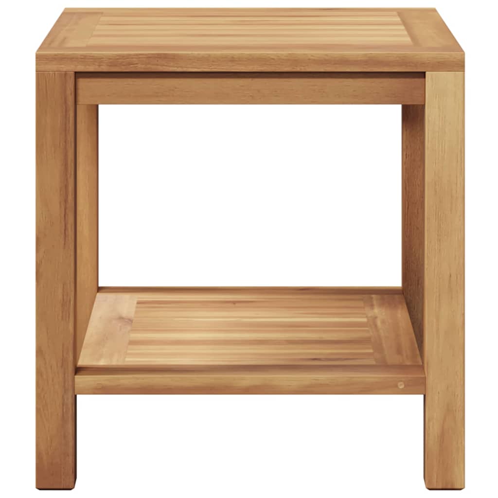 vidaXL Stolik kawowy Brązowy 45 x 45 x 45 cm Lite drewno teakowe