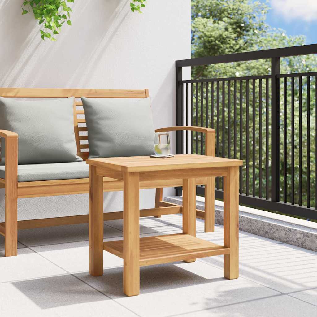 vidaXL Stolik kawowy Brązowy 50 x 35 x 45 cm Lite drewno teakowe