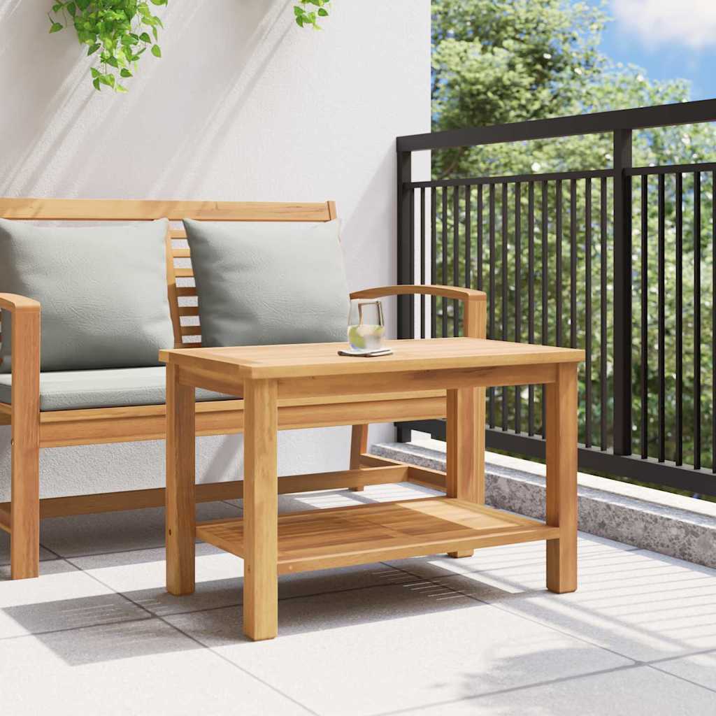 vidaXL Stolik kawowy Brązowy 70 x 40 x 45 cm Lite drewno teakowe