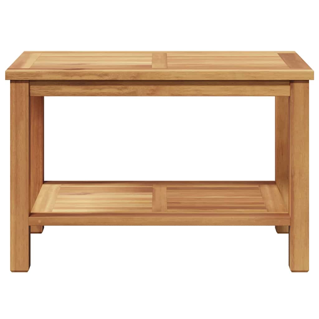 vidaXL Stolik kawowy Brązowy 70 x 40 x 45 cm Lite drewno teakowe
