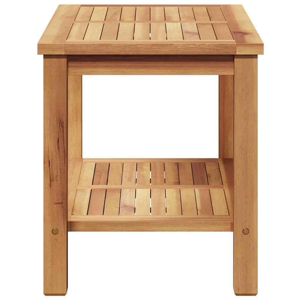 vidaXL Stolik kawowy Brązowy 70 x 40 x 45 cm Lite drewno teakowe