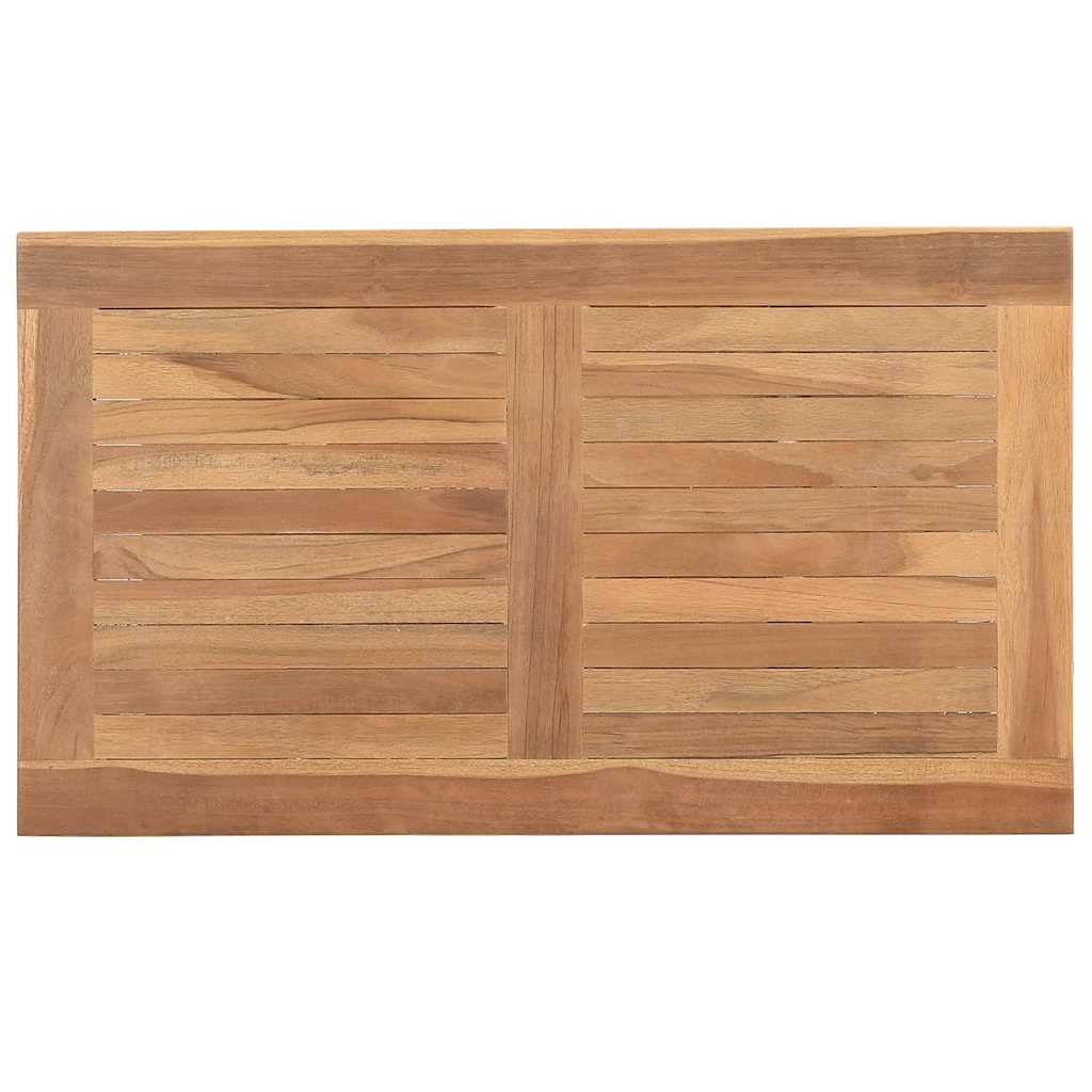 vidaXL Stolik kawowy Brązowy 70 x 40 x 45 cm Lite drewno teakowe