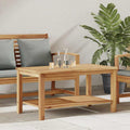 vidaXL Stolik kawowy Brązowy 90 x 50 x 45 cm Lite drewno teakowe