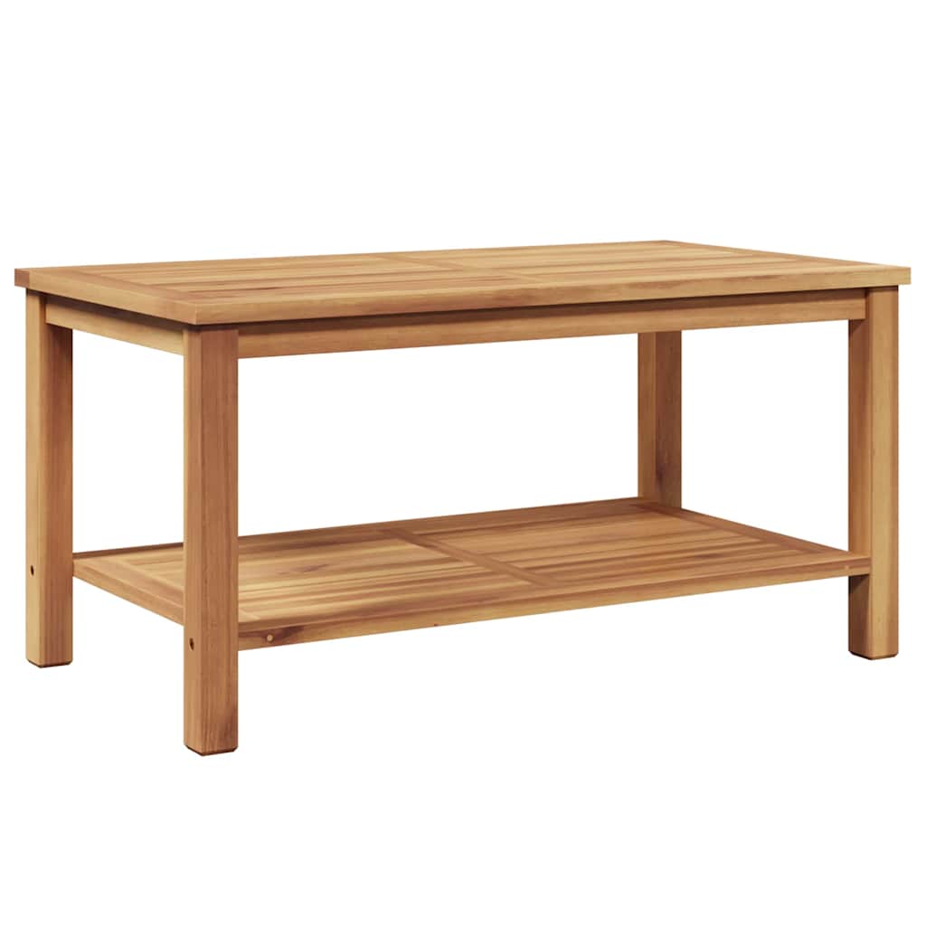 vidaXL Stolik kawowy Brązowy 90 x 50 x 45 cm Lite drewno teakowe