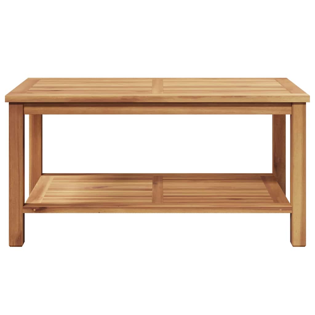 vidaXL Stolik kawowy Brązowy 90 x 50 x 45 cm Lite drewno teakowe