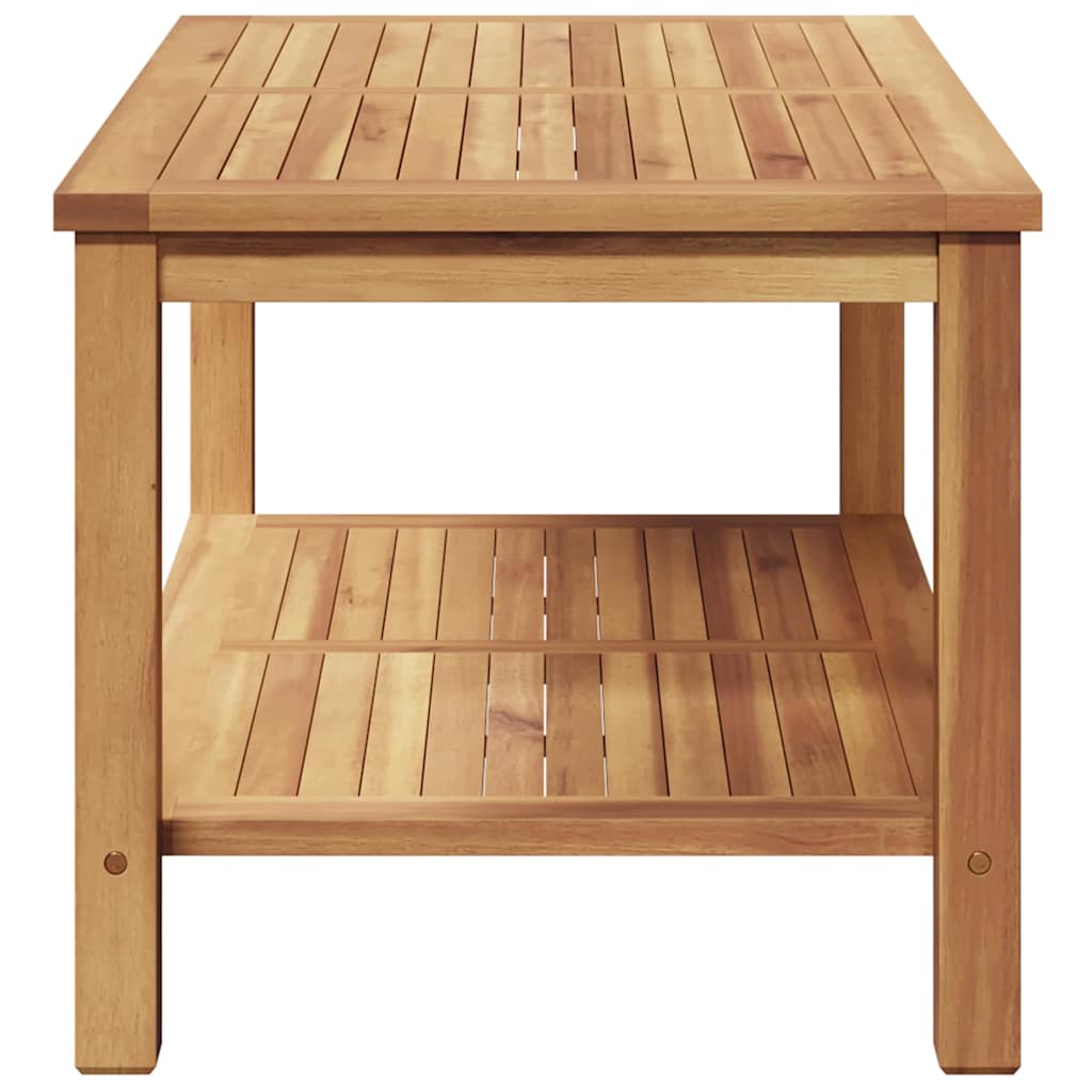 vidaXL Stolik kawowy Brązowy 90 x 50 x 45 cm Lite drewno teakowe