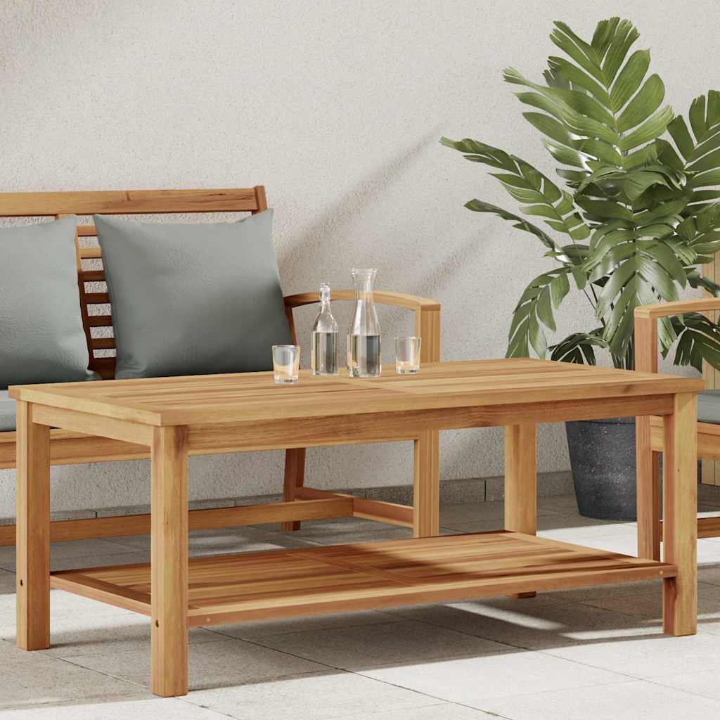 vidaXL Stolik kawowy Brązowy 110 x 55 x 45 cm Lite drewno teakowe