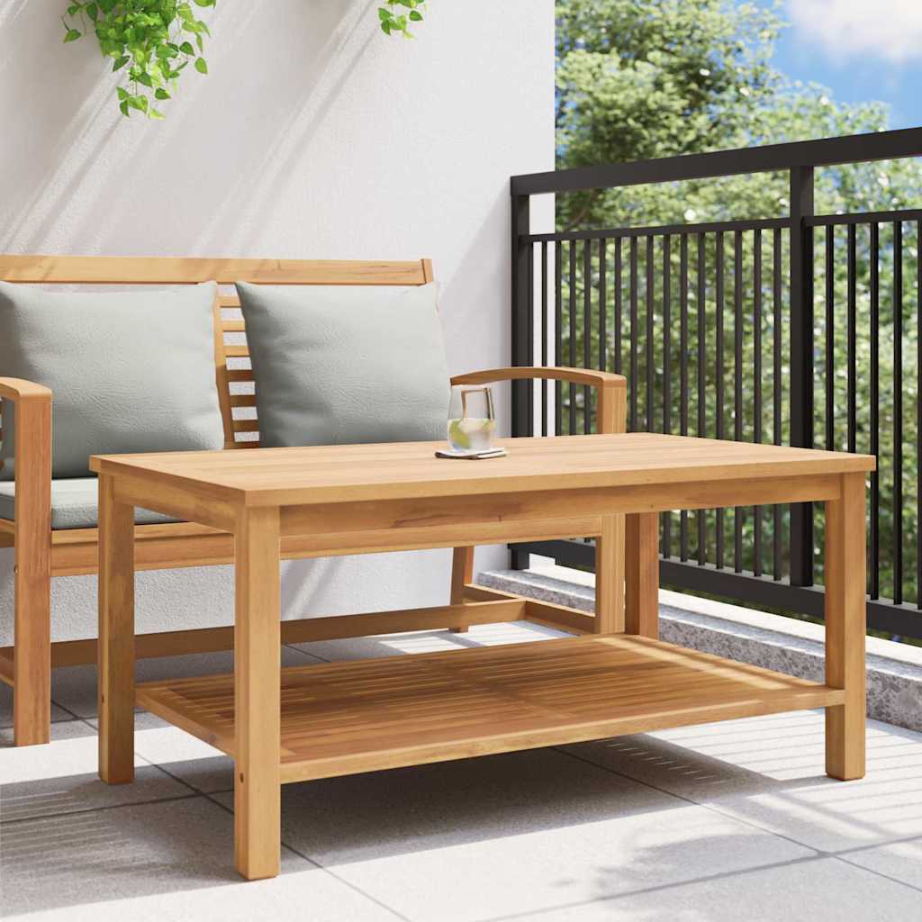 vidaXL Stolik kawowy Brązowy 110 x 55 x 45 cm Lite drewno teakowe