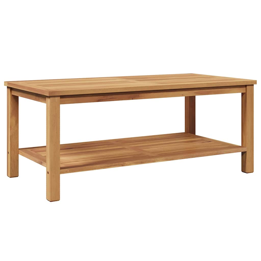 vidaXL Stolik kawowy Brązowy 110 x 55 x 45 cm Lite drewno teakowe