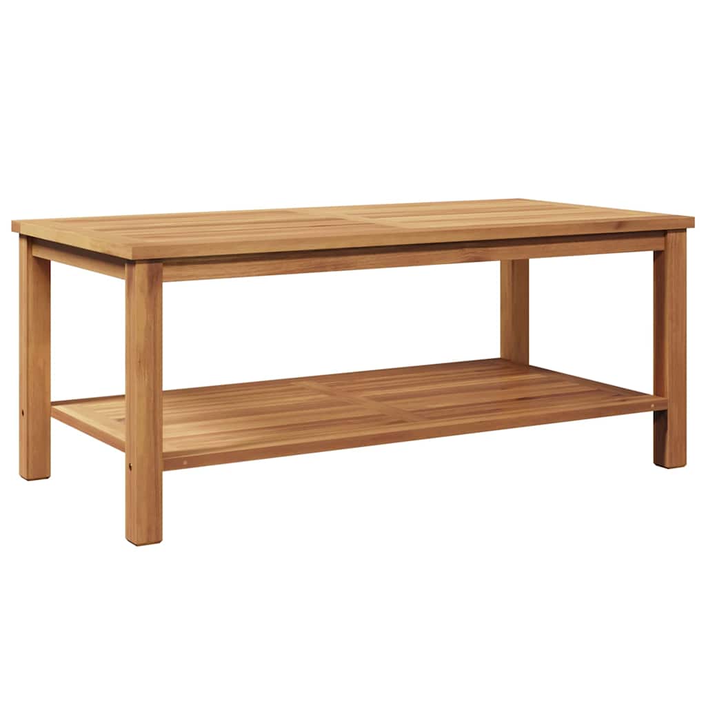 vidaXL Stolik kawowy Brązowy 110 x 55 x 45 cm Lite drewno teakowe