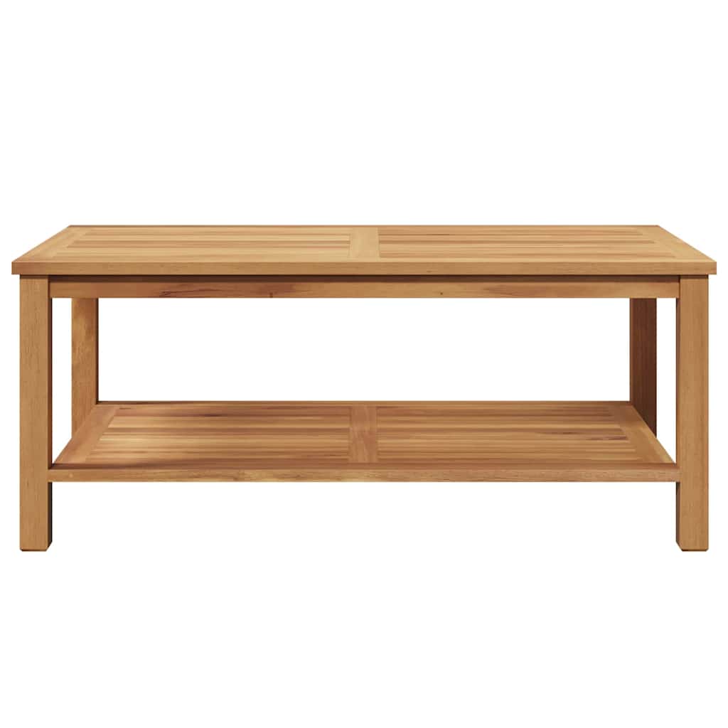 vidaXL Stolik kawowy Brązowy 110 x 55 x 45 cm Lite drewno teakowe