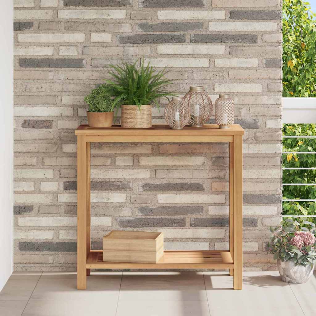 vidaXL Konsola Brązowy 80 x 35 x 75 cm Lite drewno teakowe