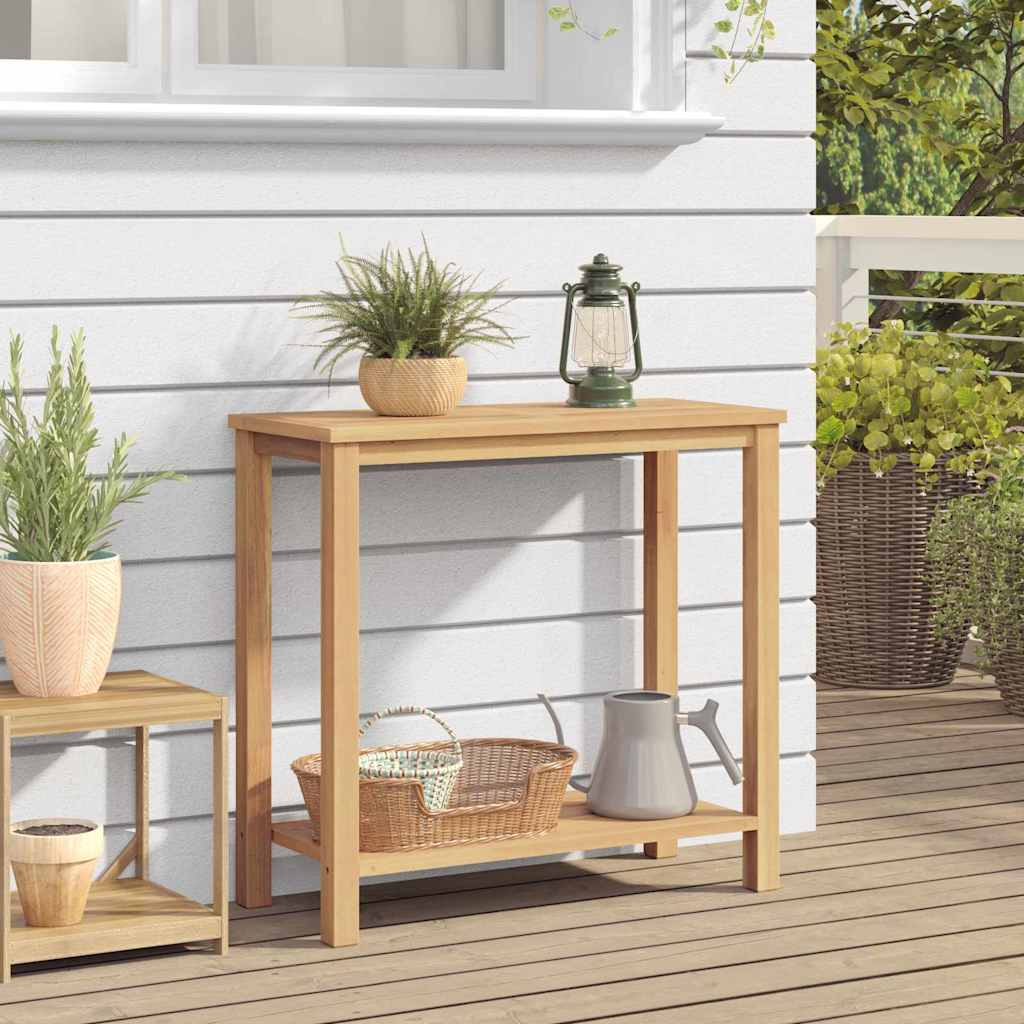vidaXL Konsola Brązowy 80 x 35 x 75 cm Lite drewno teakowe