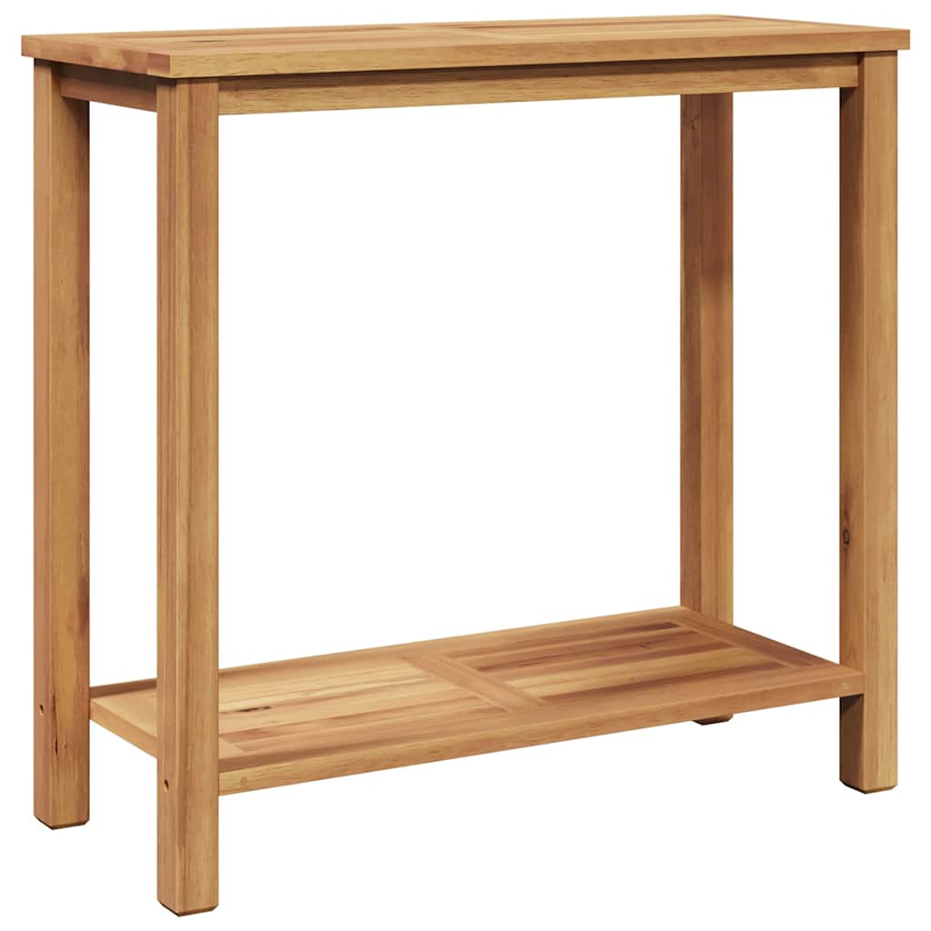 vidaXL Konsola Brązowy 80 x 35 x 75 cm Lite drewno teakowe