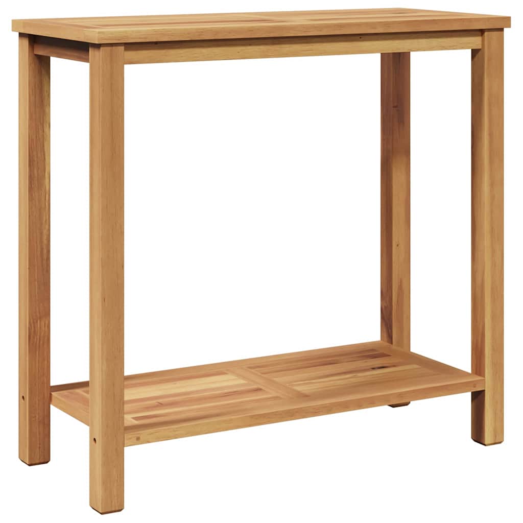 vidaXL Konsola Brązowy 80 x 35 x 75 cm Lite drewno teakowe