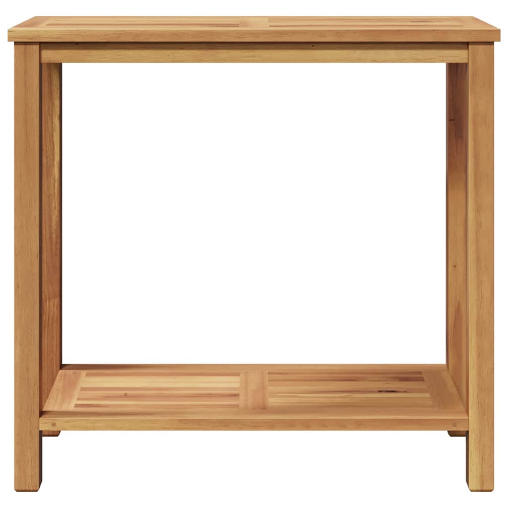 vidaXL Konsola Brązowy 80 x 35 x 75 cm Lite drewno teakowe