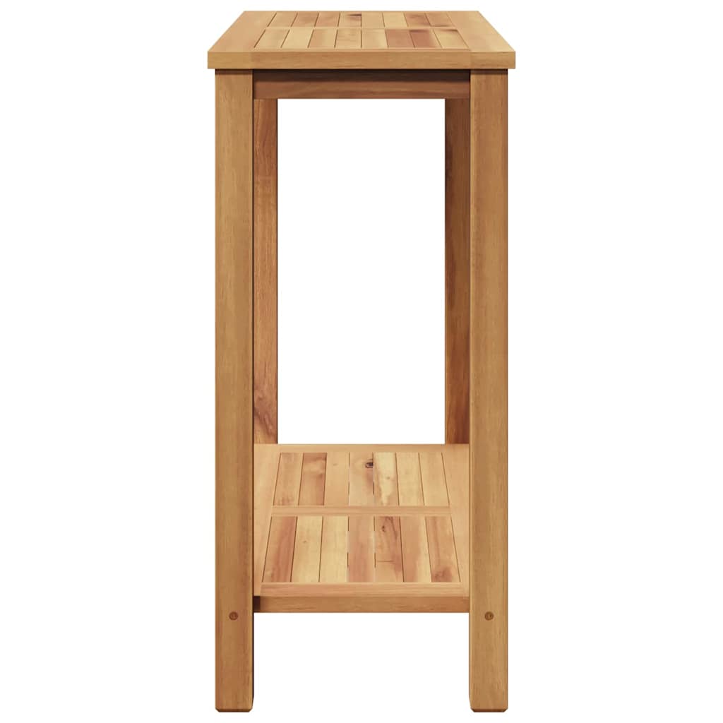 vidaXL Konsola Brązowy 80 x 35 x 75 cm Lite drewno teakowe