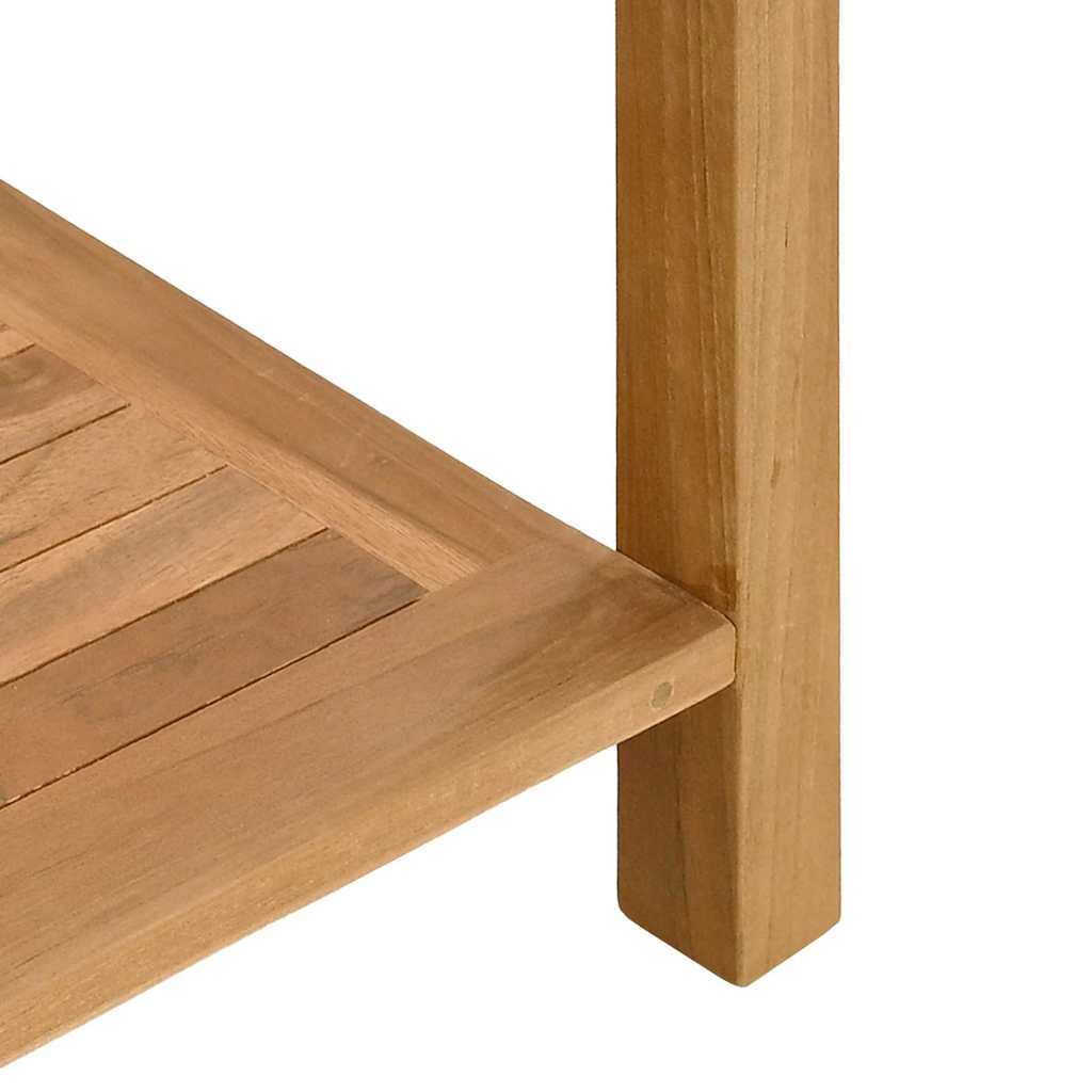 vidaXL Konsola Brązowy 110 x 40 x 75 cm Lite drewno teakowe