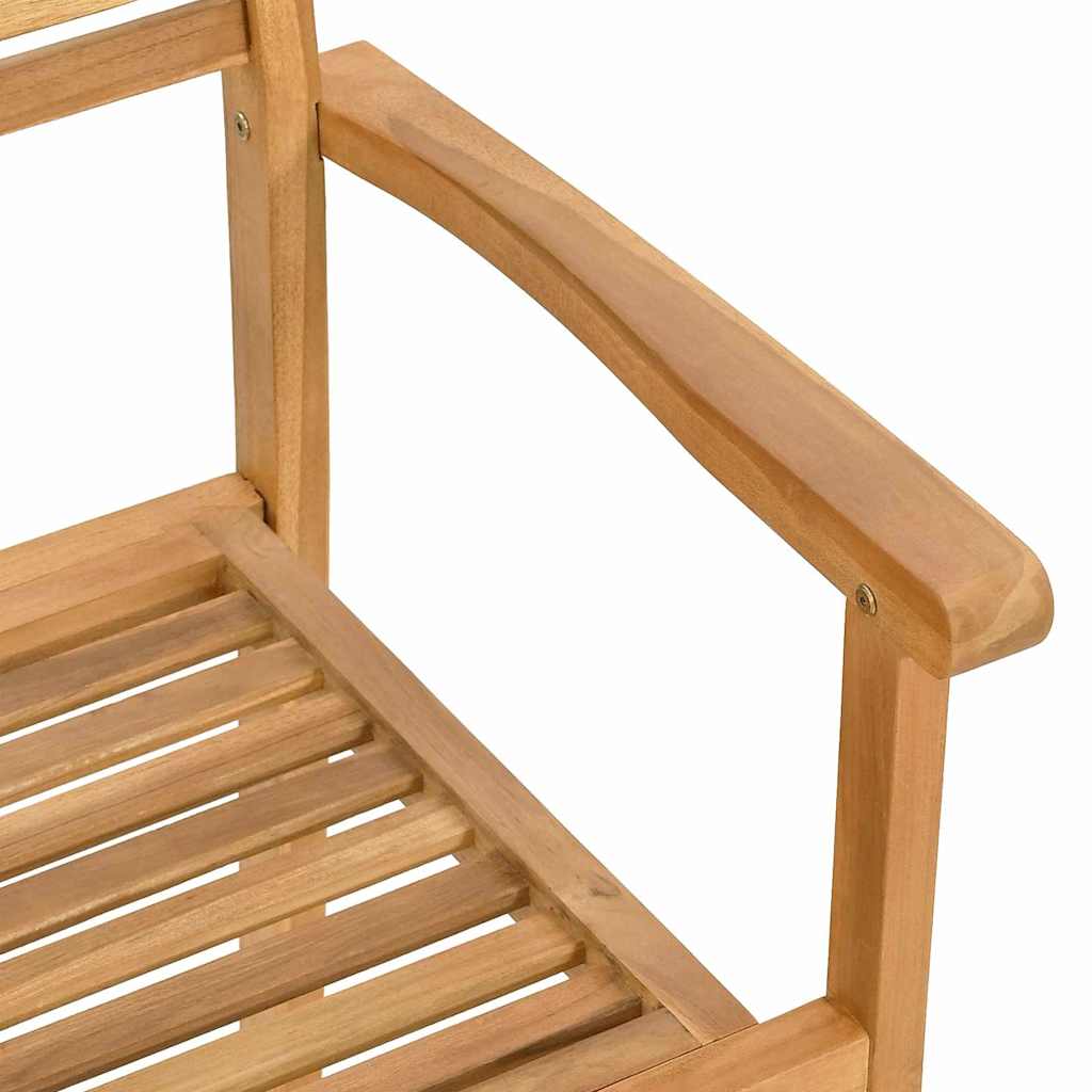 vidaXL Krzesło 2 pcs Brązowy 56 x 55 x 90.5 cm Lite drewno teakowe