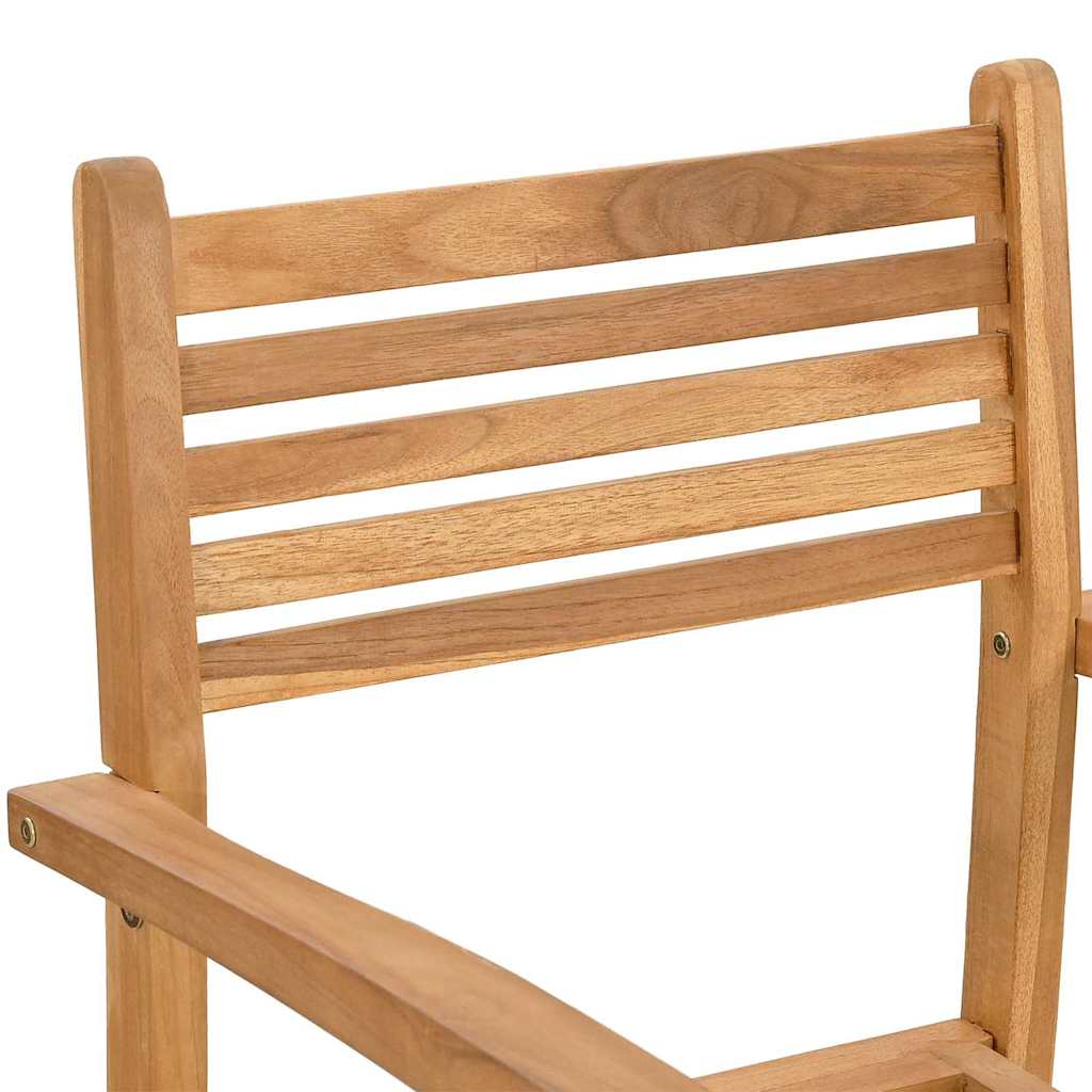 vidaXL Krzesło 2 pcs Brązowy 56 x 55 x 90.5 cm Lite drewno teakowe