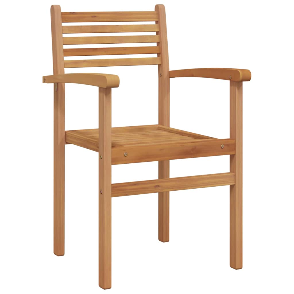 vidaXL Krzesło 2 pcs Brązowy 56 x 55 x 90.5 cm Lite drewno teakowe
