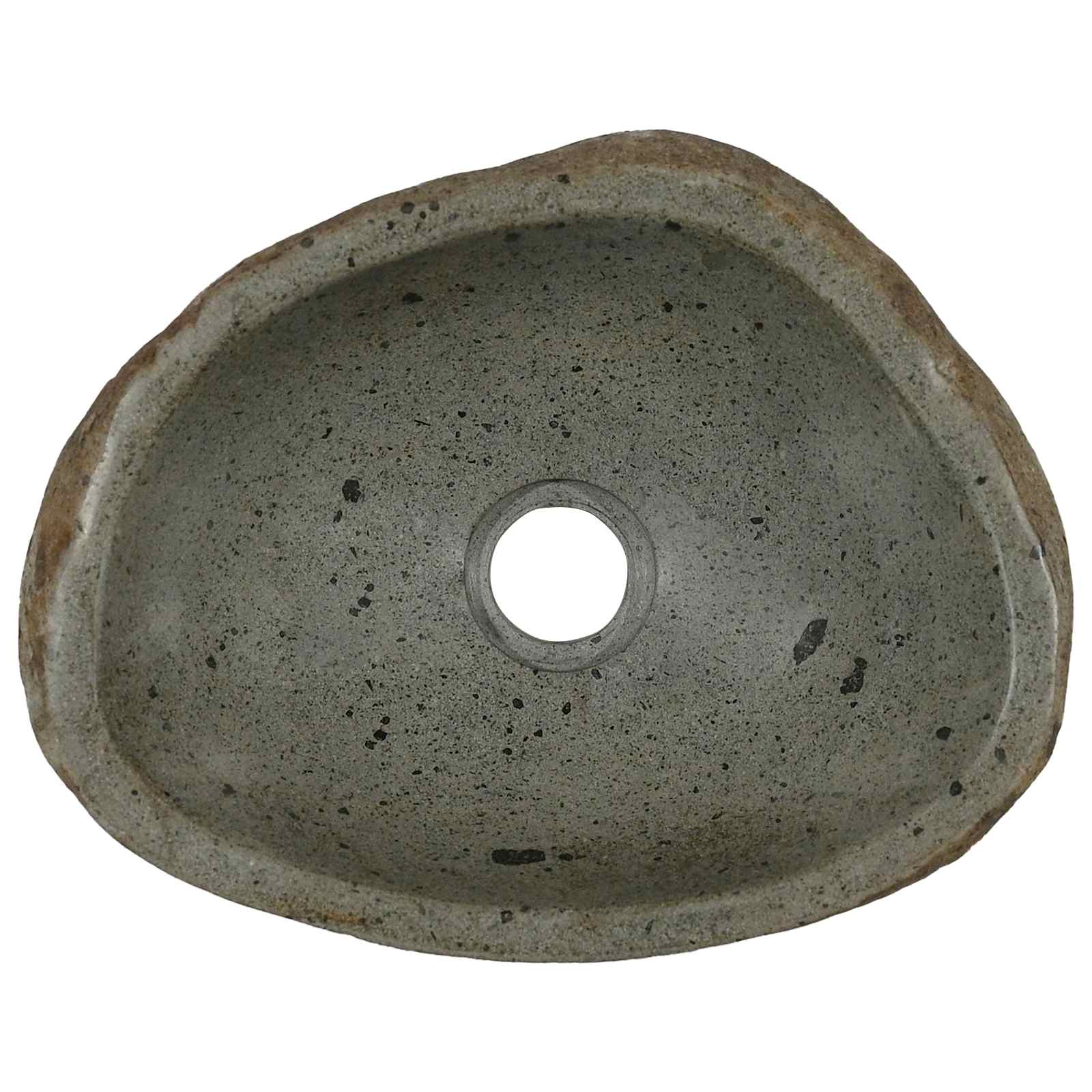 vidaXL Basin z rzeczonego kamienia (30-37) x (25-30) x 12 cm